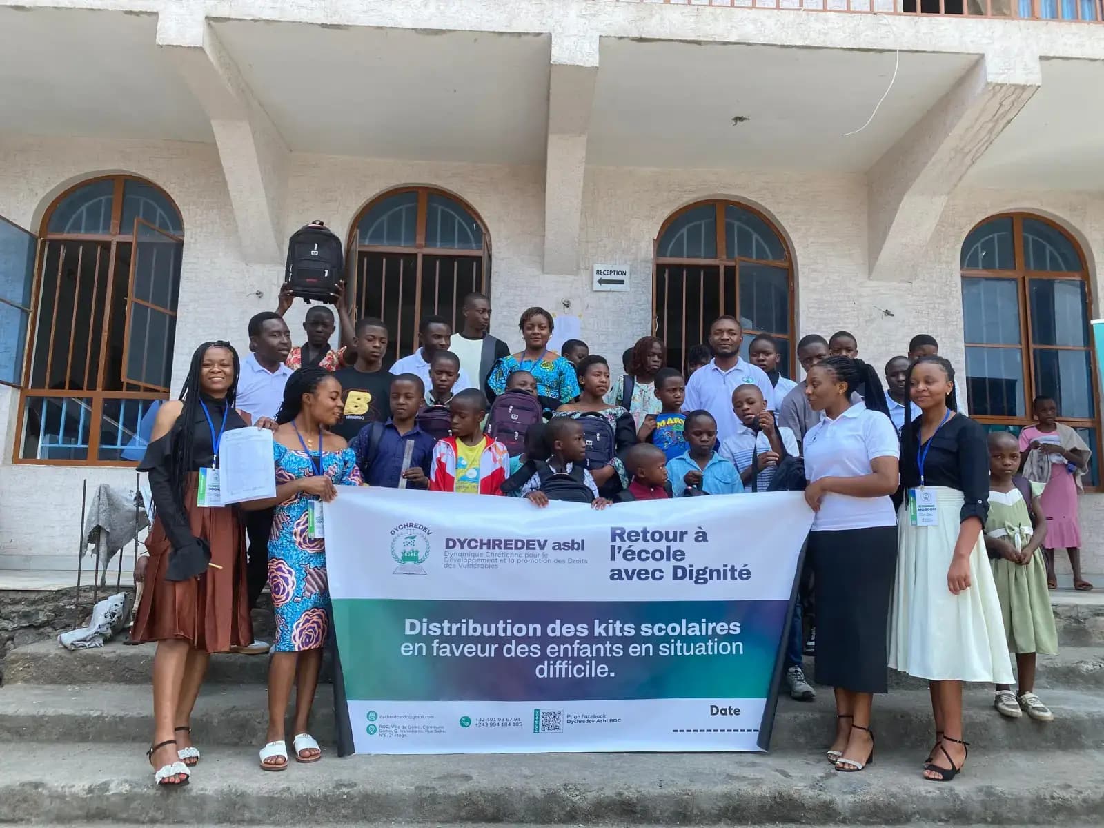 Activité de distribution de kits de dignité aux femmes déplacées